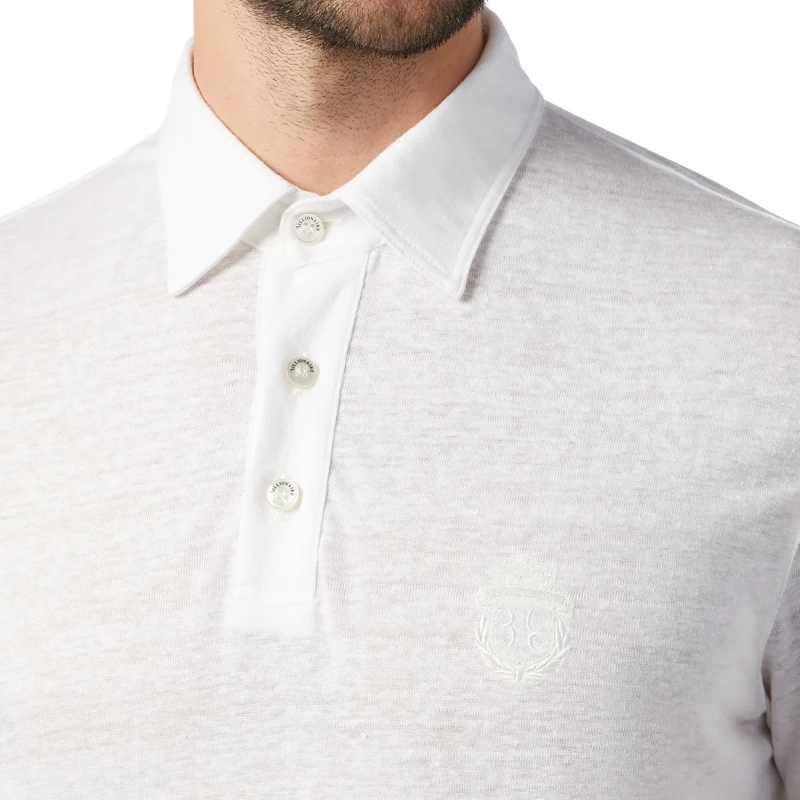 BILLIONAIRE Top Poloshirt Crest weiss(Image 4)
