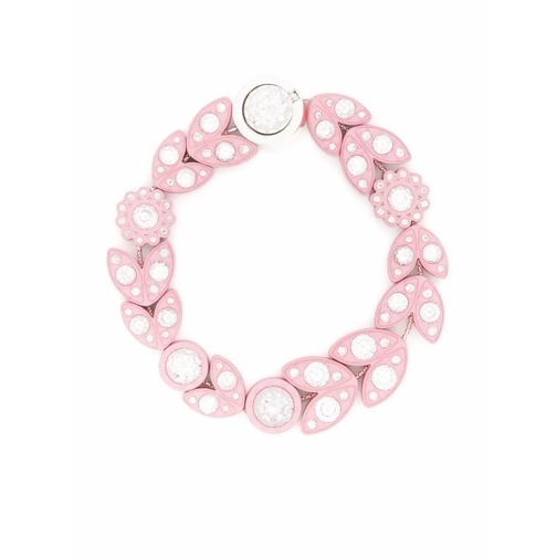 Bottega Veneta Armband Pink/Silver Floral Magnetic Bracelet Pink