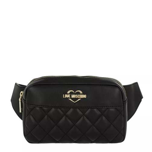 Love Moschino Quilted Beltbag Black/Gold Crossbody Bag