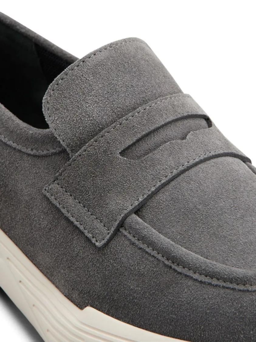 Thumbnail - Tod's Low-Top Sneaker - Slip-On Grey Calf Suede Sneakers - Gr. 38 (EU) - in Grau - für Damen