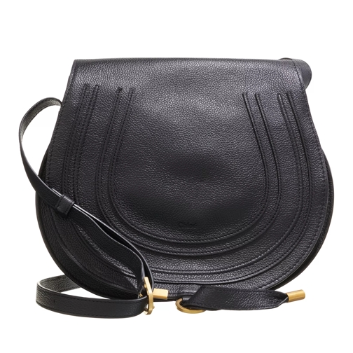 Chloé Marcie Black Saddle Bag
