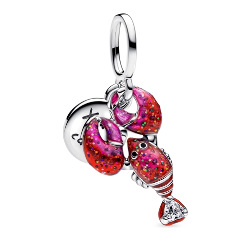 Pandora Anhänger Love lobster double dangle with clear cubic zircon Sterling silver