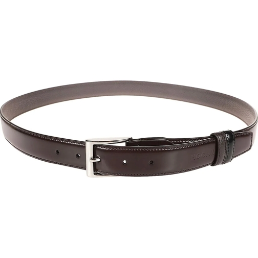 Hogan Gürtel Double Adjustable Belt Brown schwarz