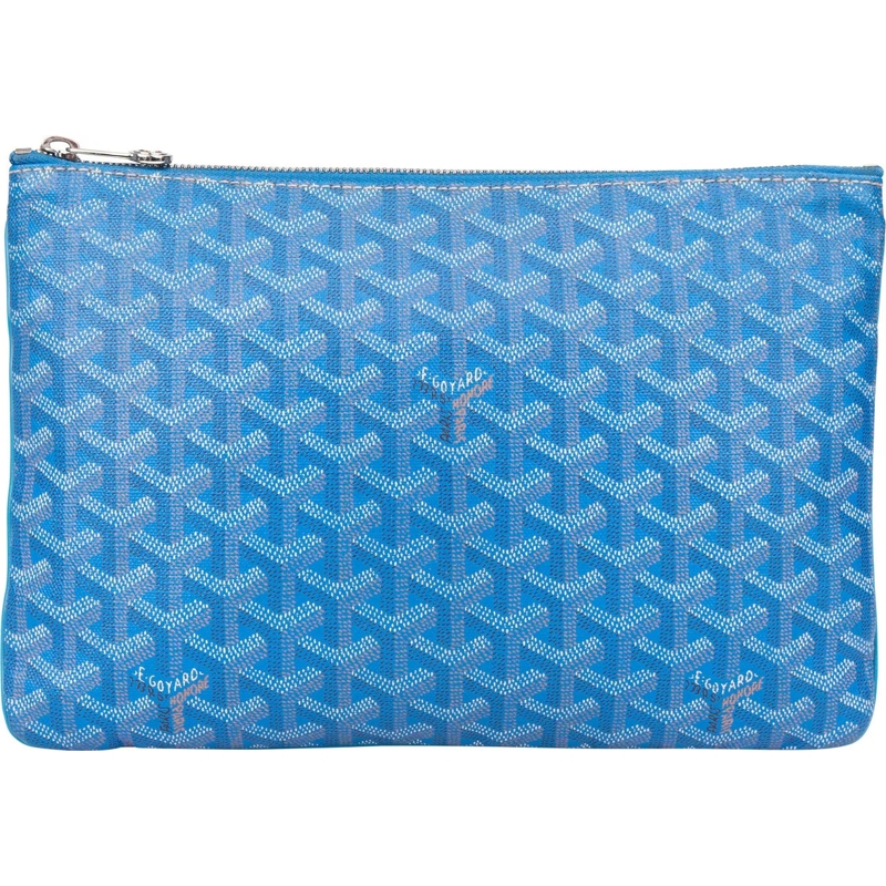 GOYARD Sac à bandoulière Goyard Blue Goyardine Monogram Clutch mehrfarbig