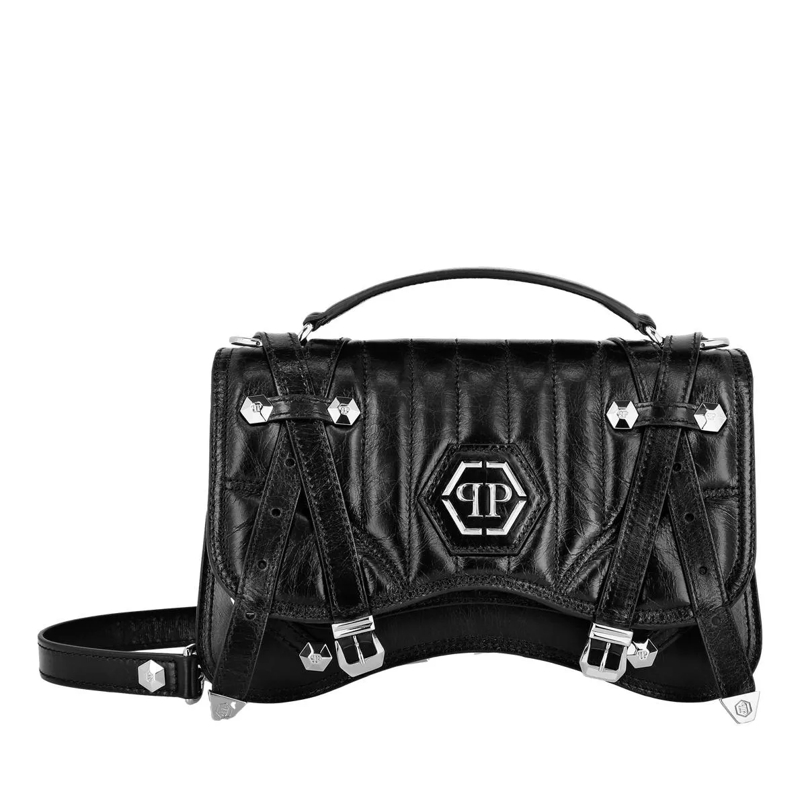 Philipp Plein Crossbody Bag Henkeltasche Hexagon schwarz