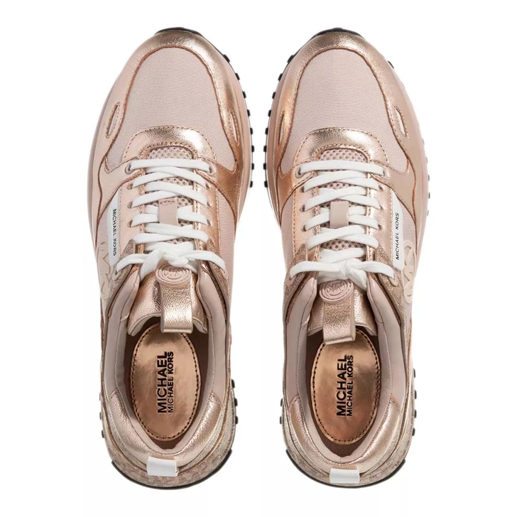 Michael kors rose gold tennis shoes 2025