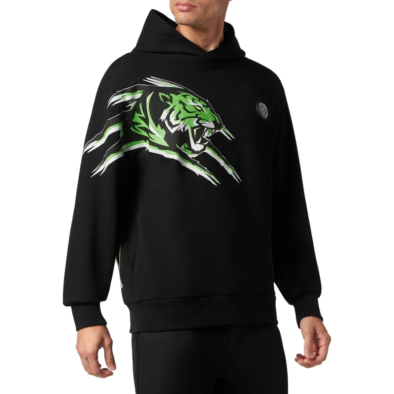 Plein Sport Top Hoodie Tiger schwarz(Image 3)