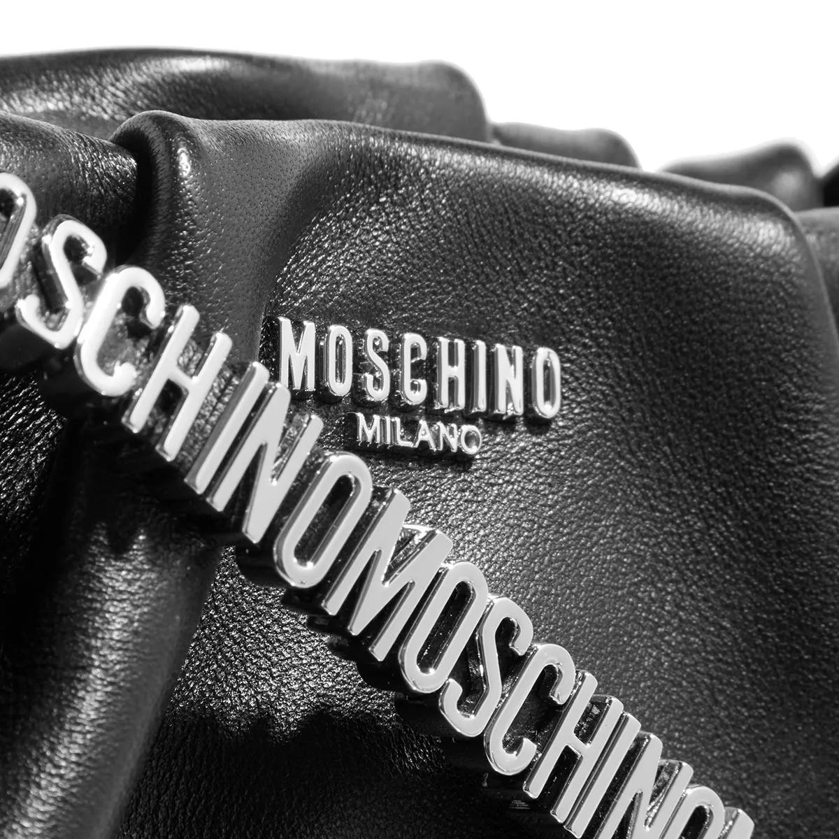 Moschino Clutches Mini Lettering in zwart