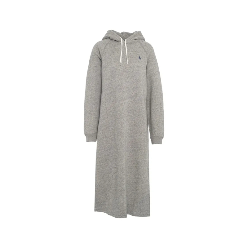 Polo Ralph Lauren  Maxi Dress With Oversized Hood Grey