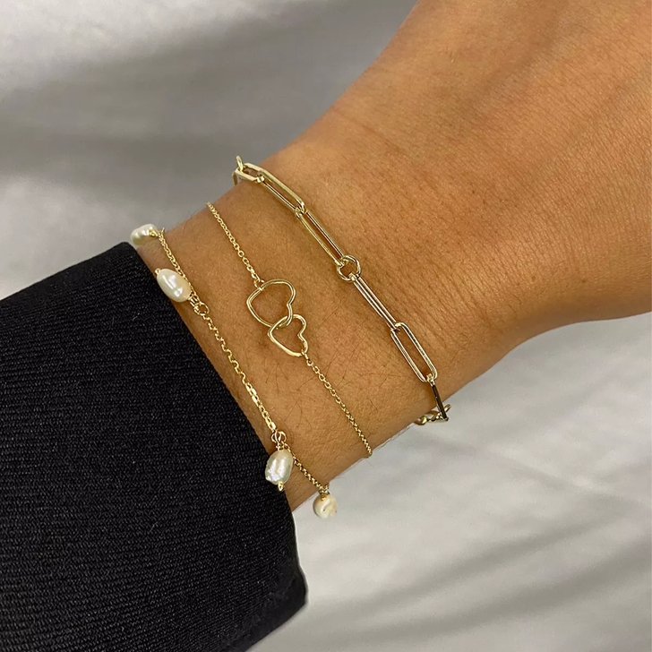 Bracelet sales simple gold