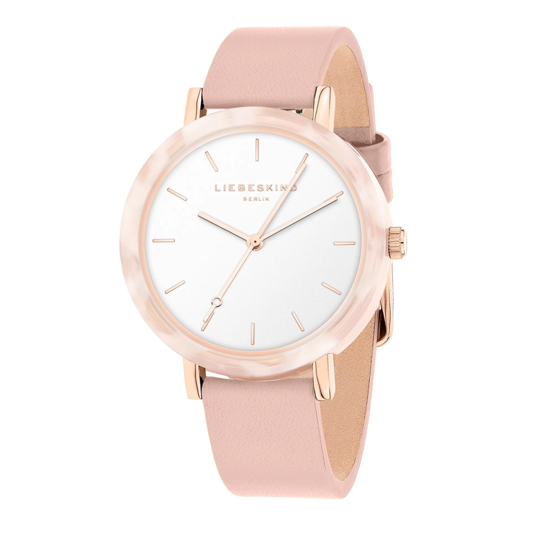 Liebeskind Berlin Quarzuhr Edelstahl Acetat Chic rosa(Image 3)