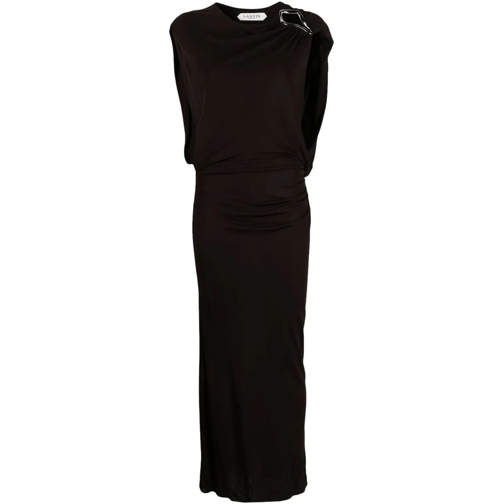 Lanvin Midi-Kleider Dresses Brown schwarz