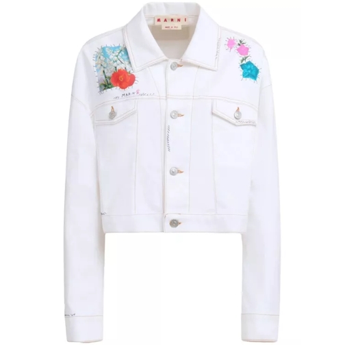 Marni White Denim Jacket White 