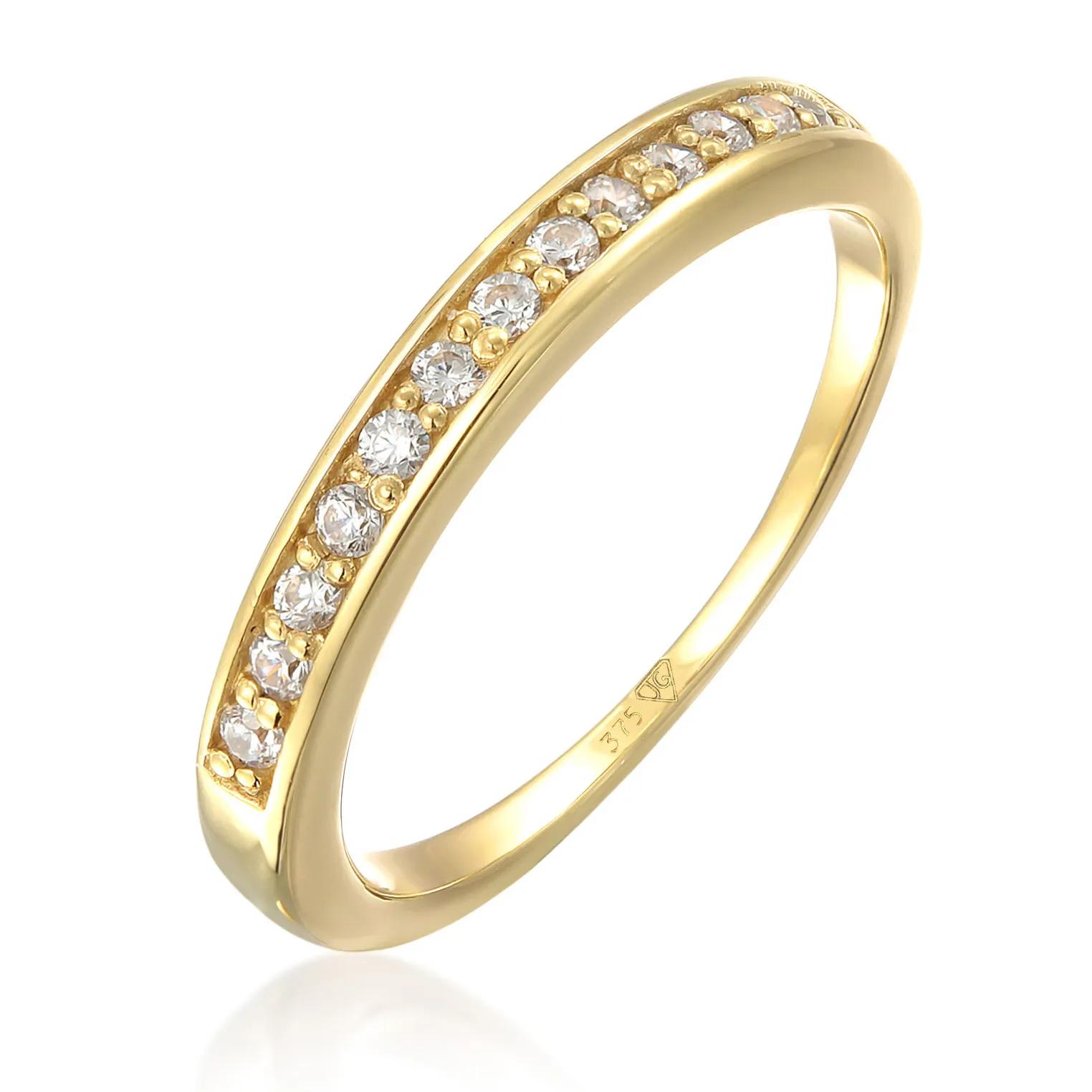 Elli Ringe - Ring Topas Edelstein Memoire 375 Gelbgold - Gr. 52 MM - in Gold - für Damen