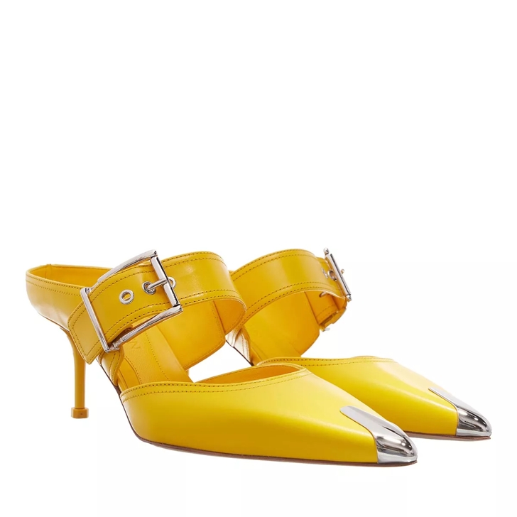 Golden store yellow pumps