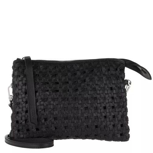 Abro Weave Paglia di Vienna Crossbody Bag Black/Nickel Crossbodytas