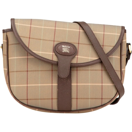 Burberry Sac à bandoulière 20th Vintage Check Canvas Flap Crossbody braun