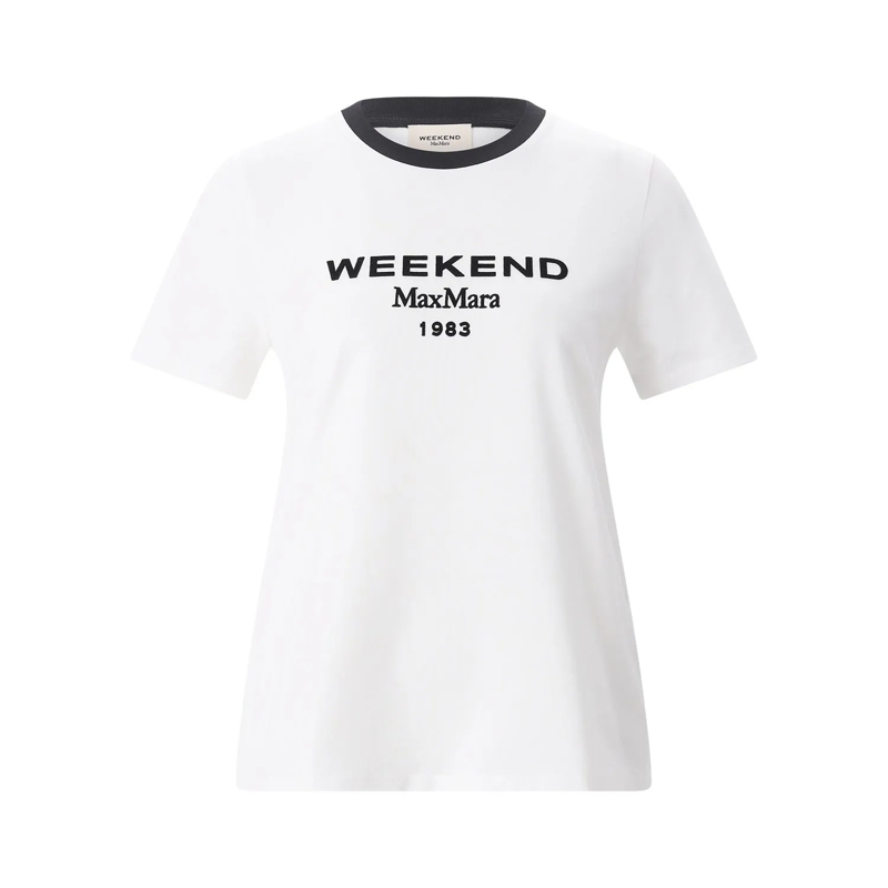 WEEKEND Max Mara T-Shirt T-Shirt aus Baumwolle weiß