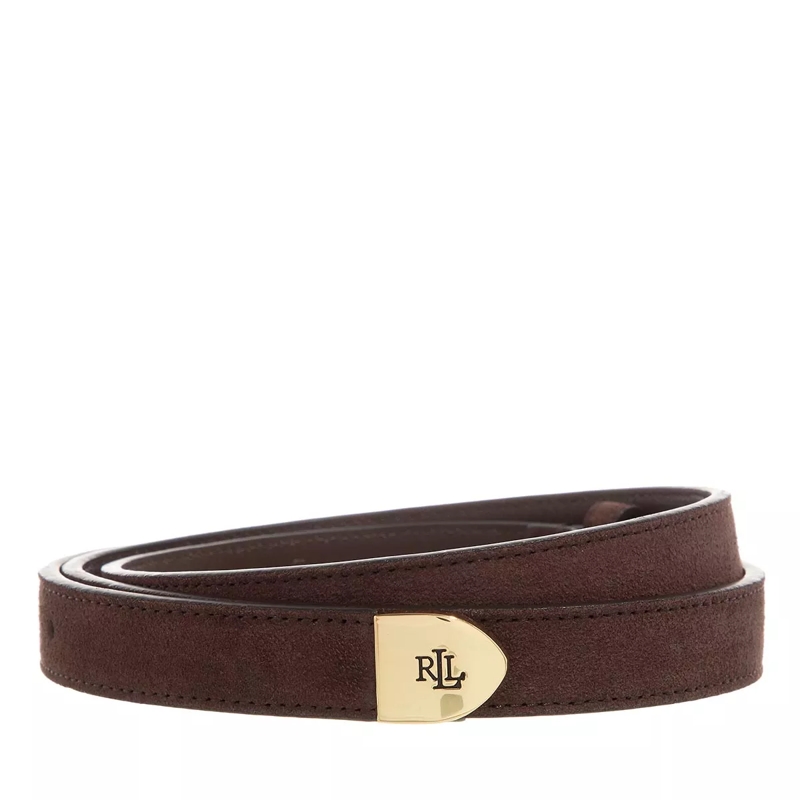 Lauren Ralph Lauren Dünner Gürtel Cap Belt Skinny Fall Brown
