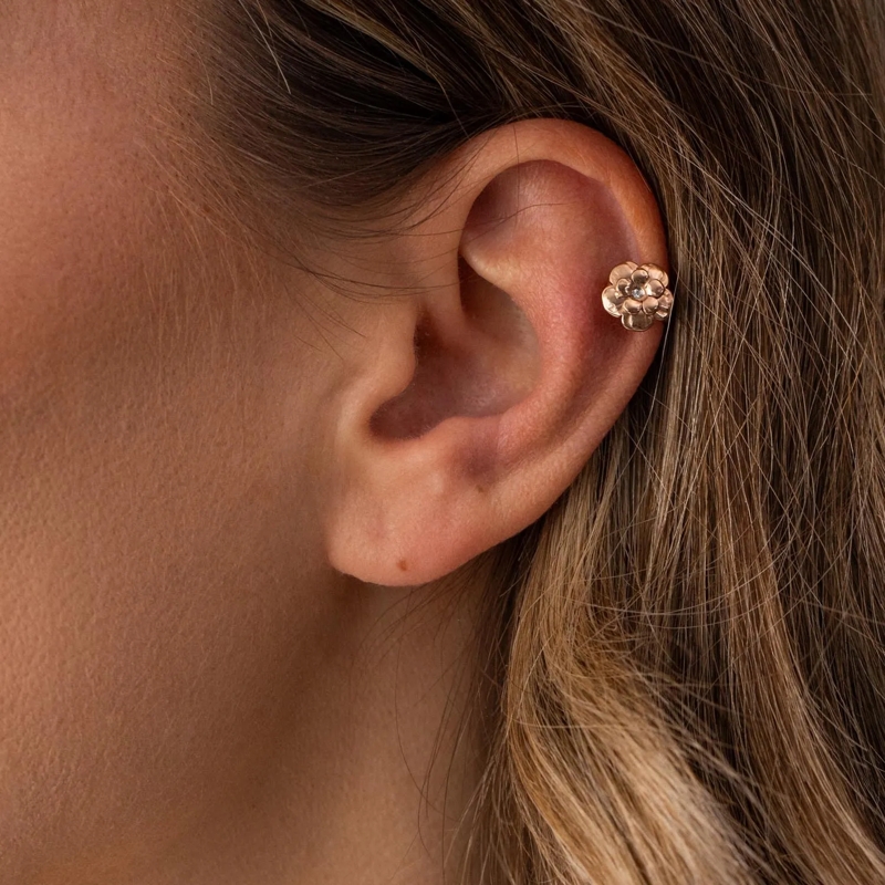 Purelei Ohrstecker Earcuff Flower rose(Image 3)
