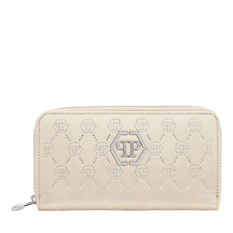 Philipp Plein Portemonnaie mit Zip-Around-Reißverschluss Brieftasche Mit Reißverschluss beige(Image 2)