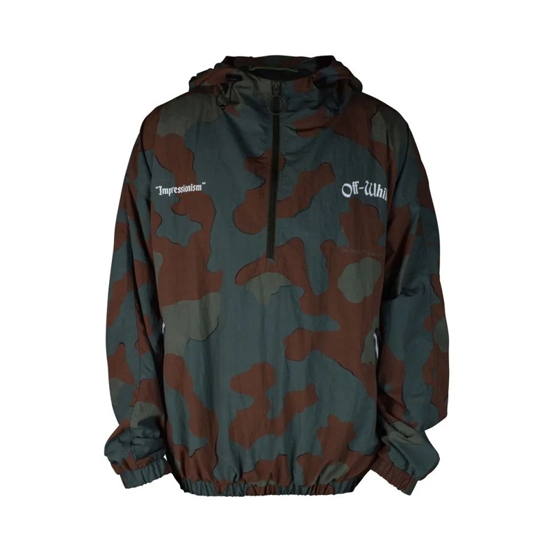 Off-White  Military-Inspired Camouflage Sweatshirt With Graph Black