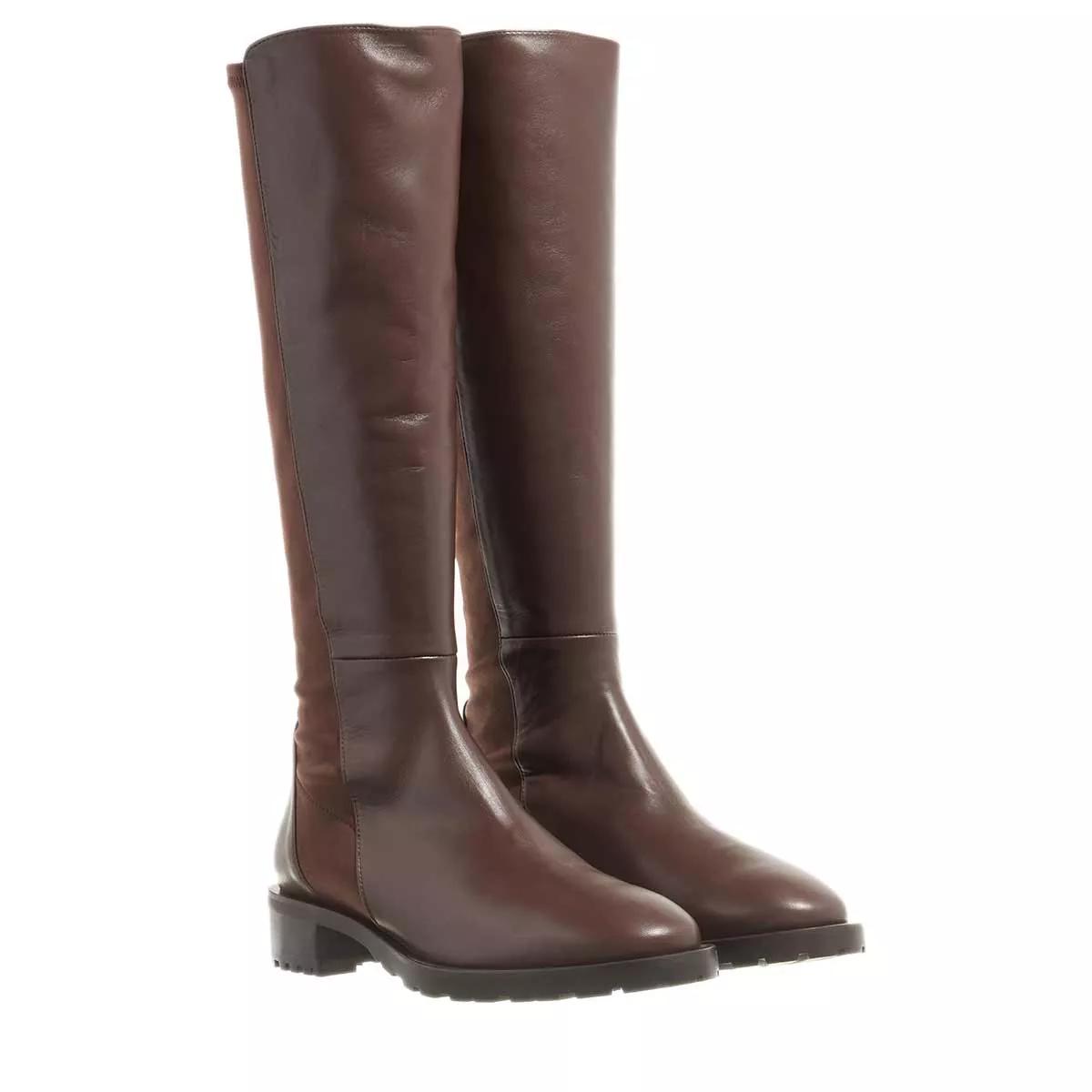 Stuart Weitzman 5053 Knee High Lug Boot Walnut Boot