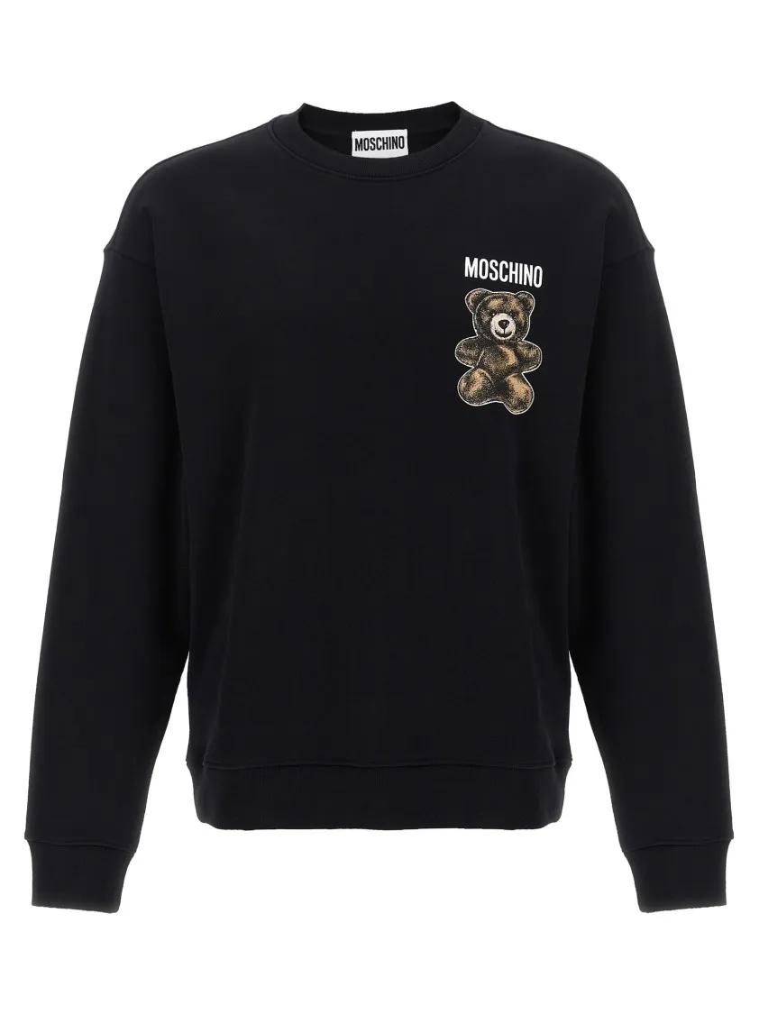 Thumbnail - Moschino - 'Teddy' Print Sweatshirt - Größe XL - schwarz