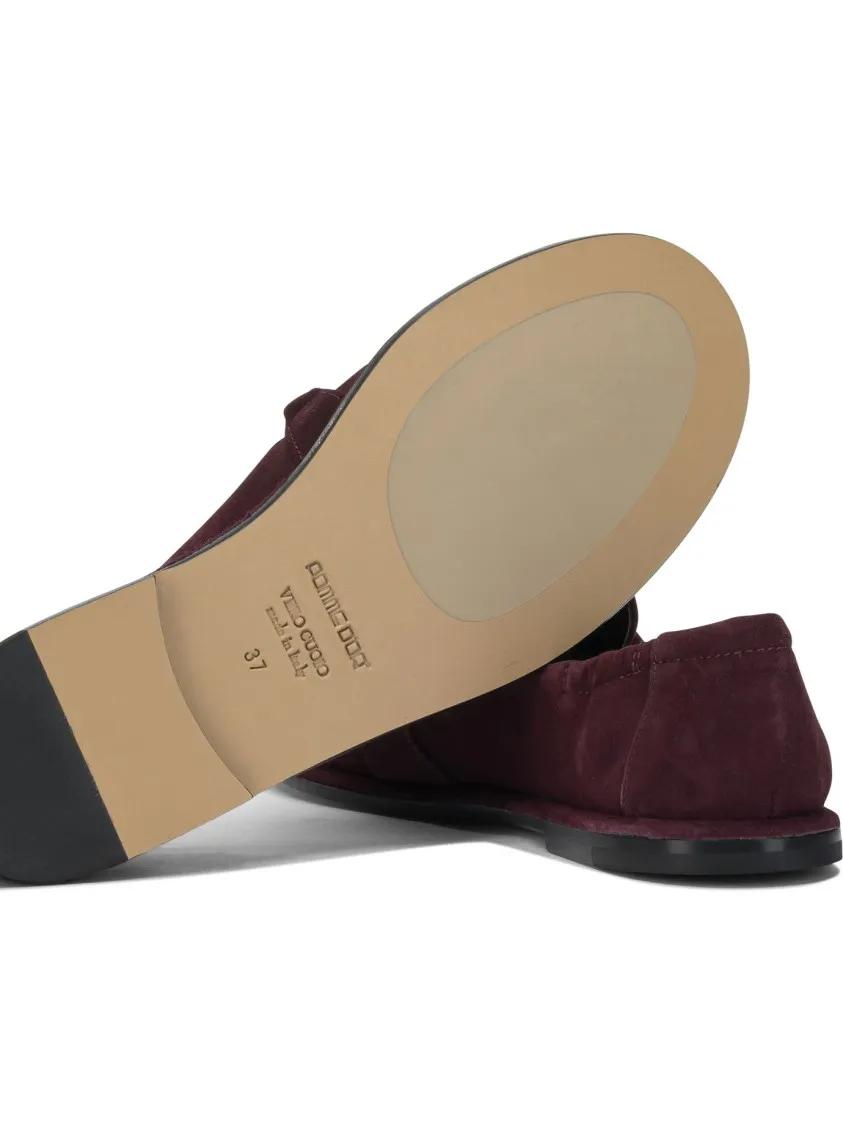 Thumbnail - Bordeaux Leather Loafers With Decorative Knot Deta - Gr. 39 (EU) - in Schwarz