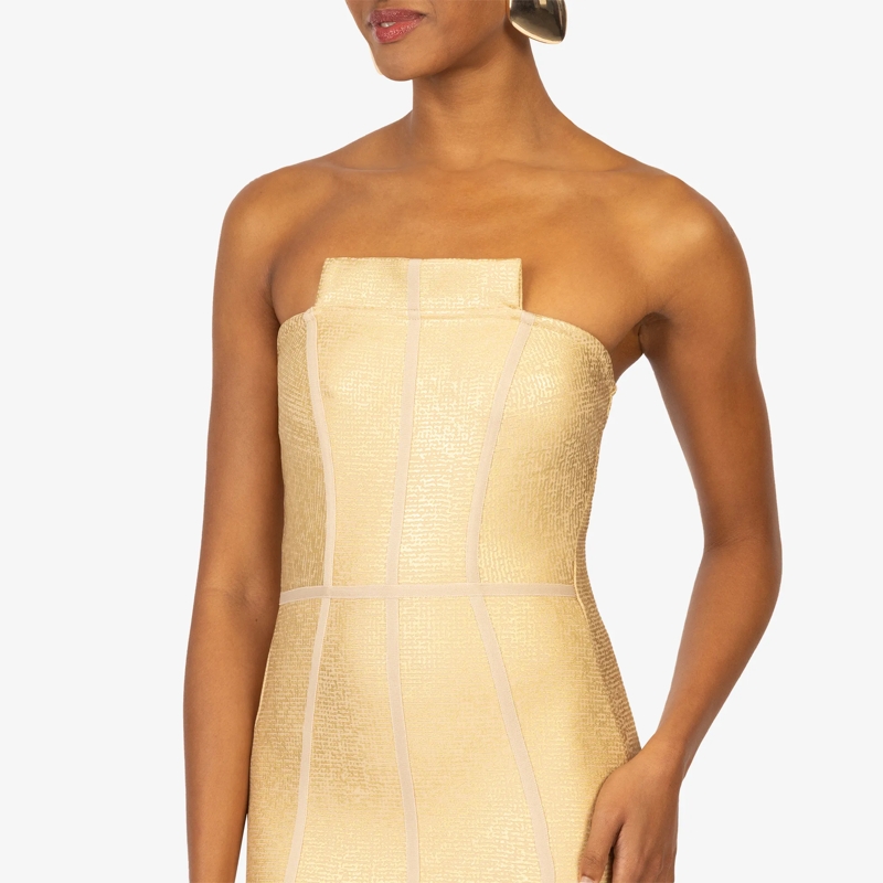 Kraimod Midikleid Bandagekleid gold(Image 9)