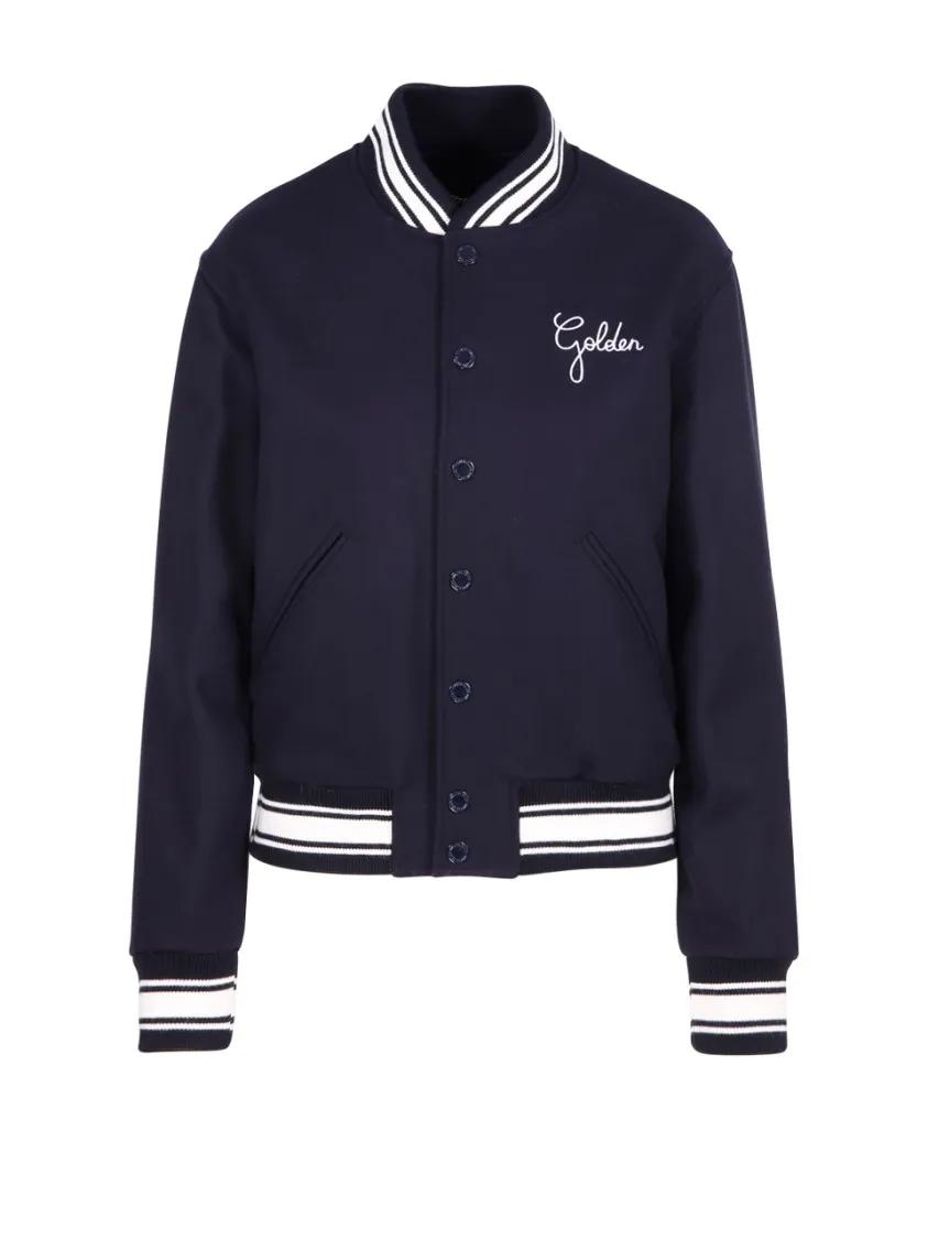 Thumbnail - Golden Goose - Classic Black Bomber Jacket - Größe 40 - blau