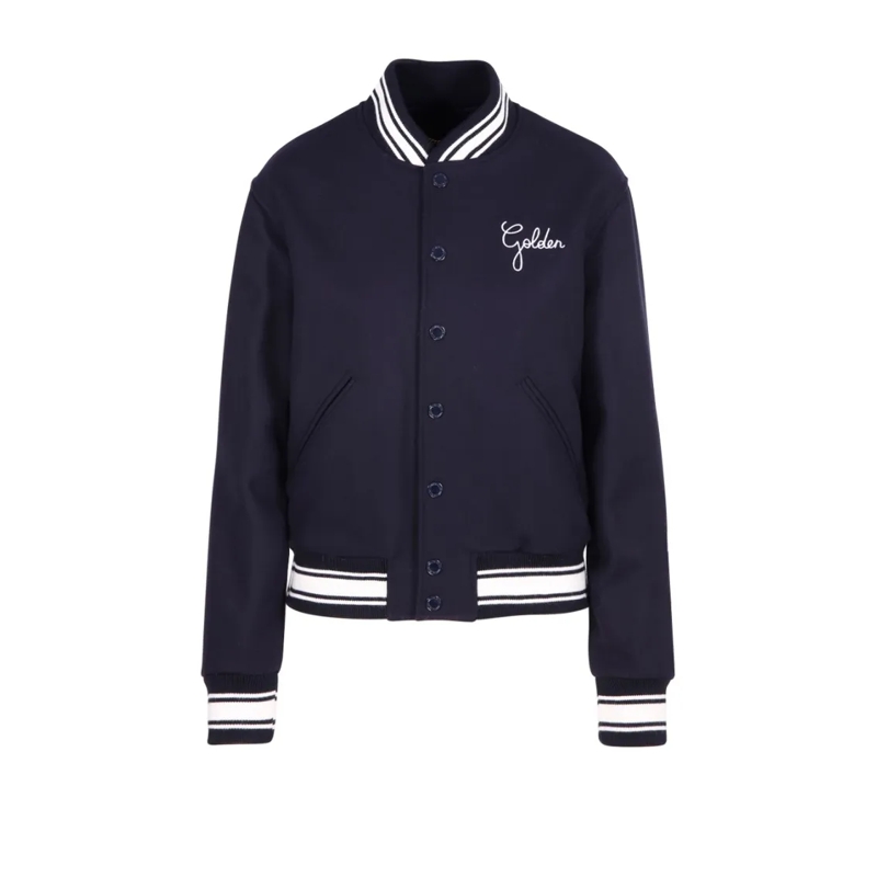 Golden Goose Blouson aviateur Classic Black Bomber Jacket Blue
