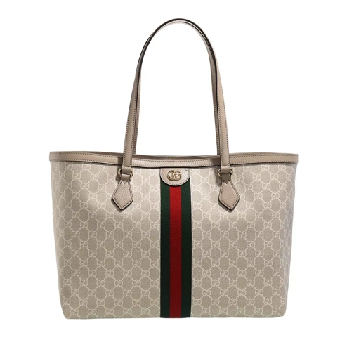 Gucci GG Ophidia Medium Tote Bag Beige/White Shopper
