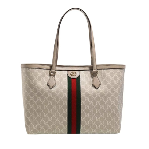 Gucci GG Ophidia Medium Tote Bag Beige/White Shoppingväska