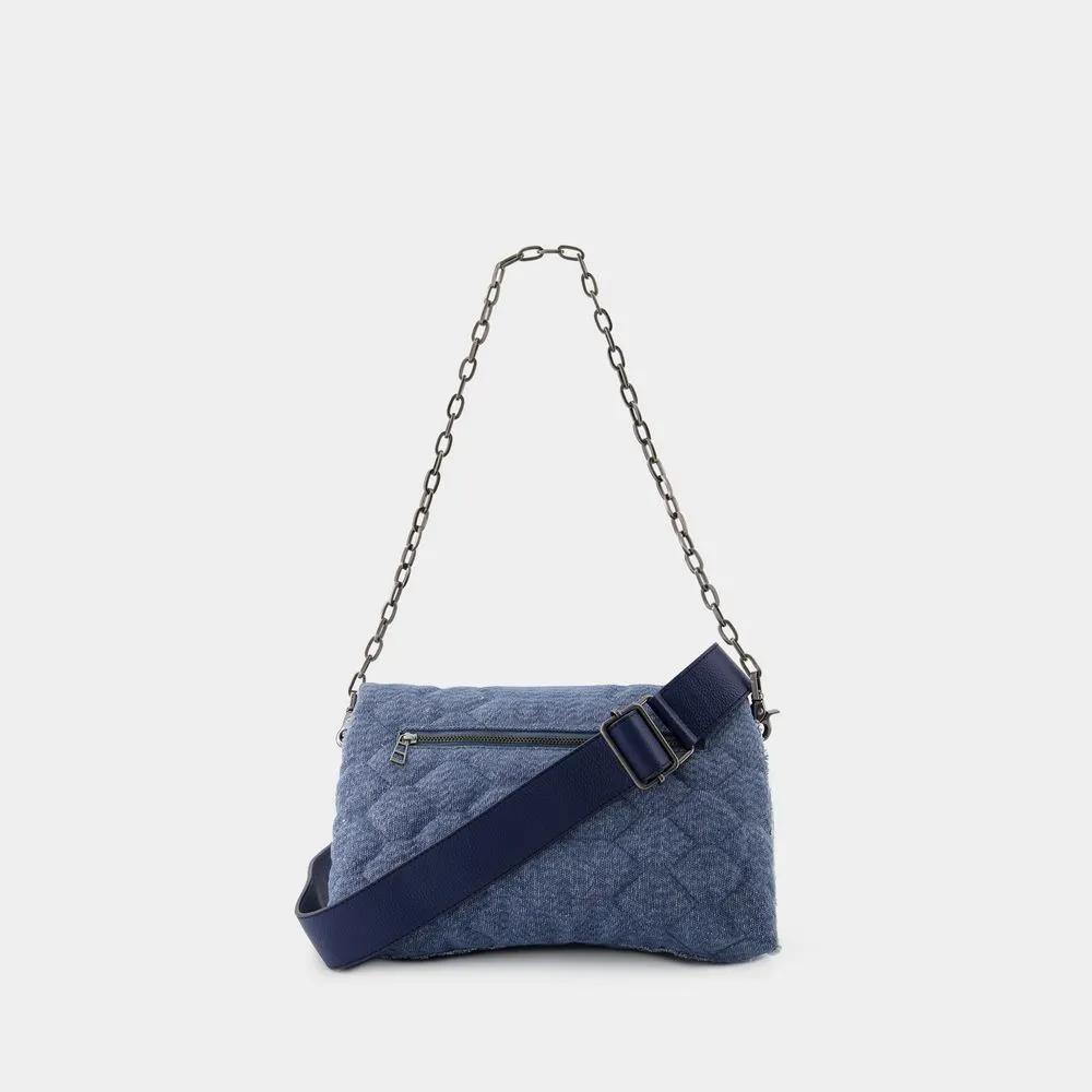 Zadig & Voltaire Crossbody bags Rocky Xl Mat Scale Glitter Deni in blauw