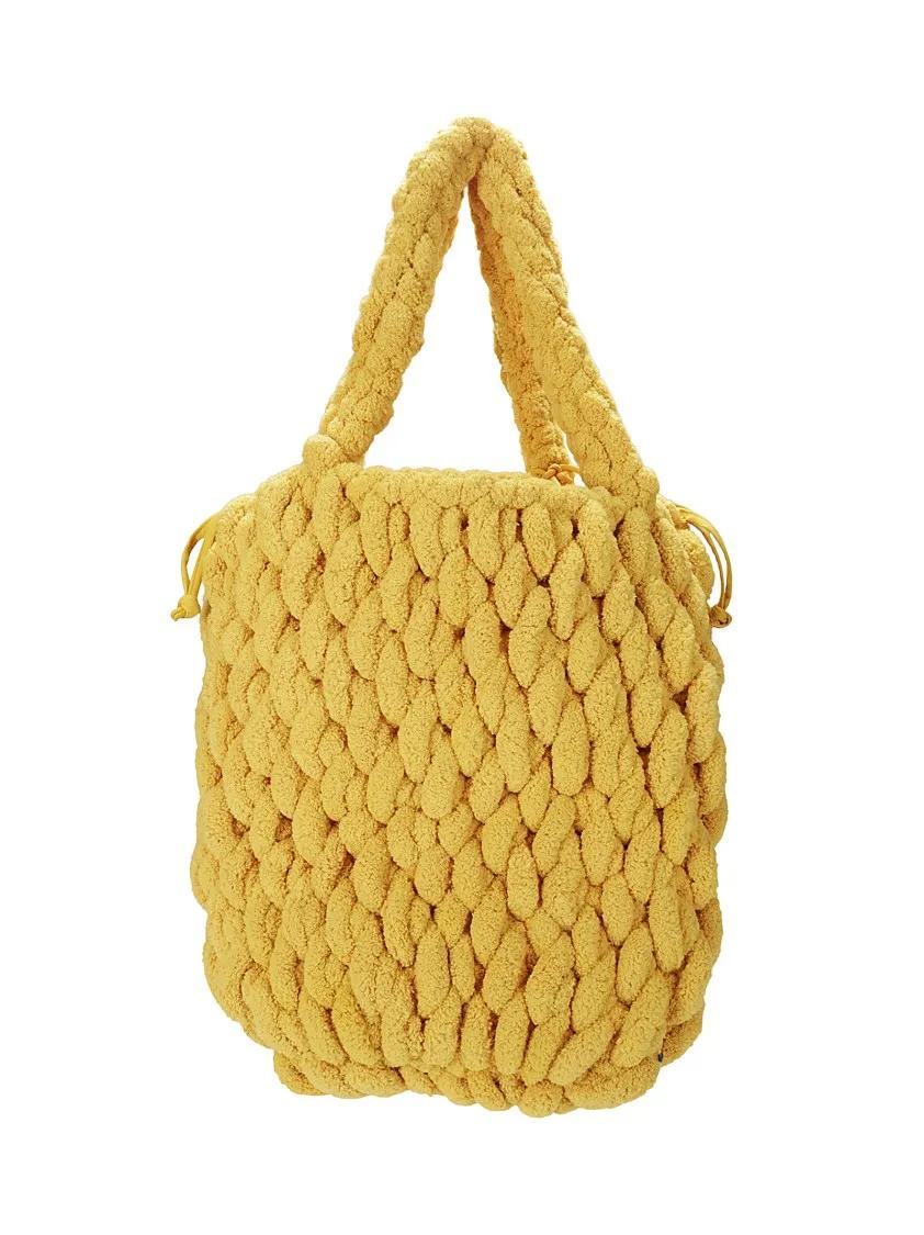 JW Anderson Chenille Shopper met Binnenzak Yellow Dames