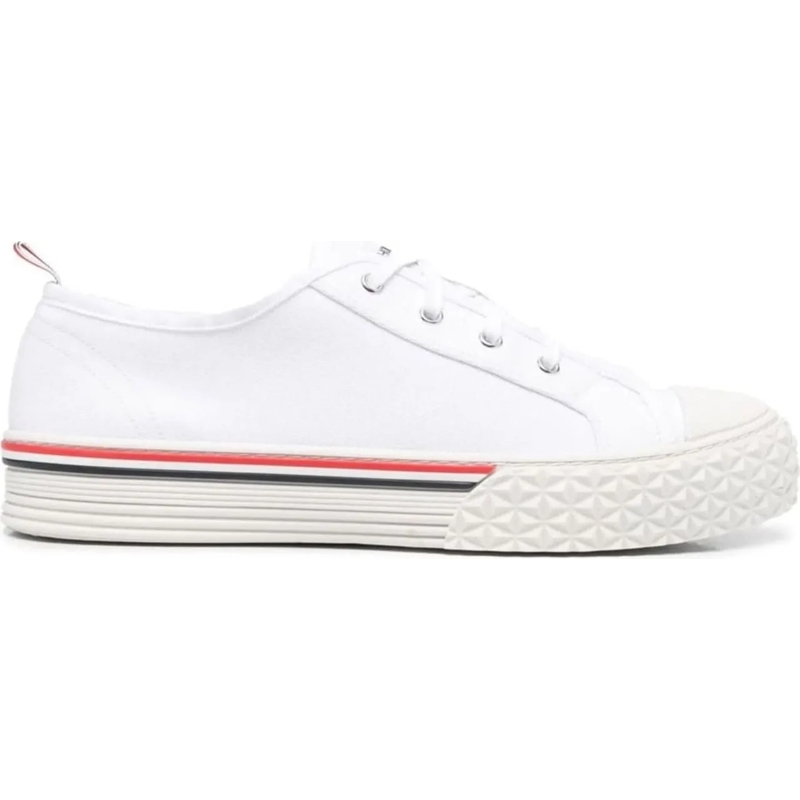 Thom Browne Low-Top-Sneaker Collegiate Low Top Sneakers weiß