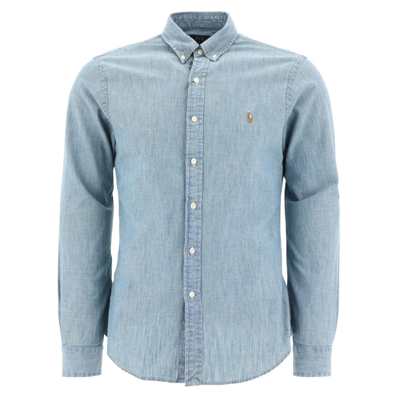 Polo Ralph Lauren Hemd Slim-Fit Chambray Shirt Blue