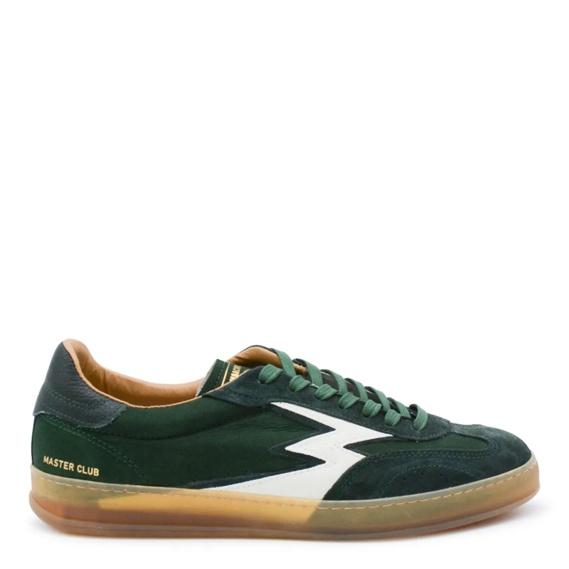 Moaconcept Sneaker basse Dark Green Leather Sneakers From Moaconcept Featur Black