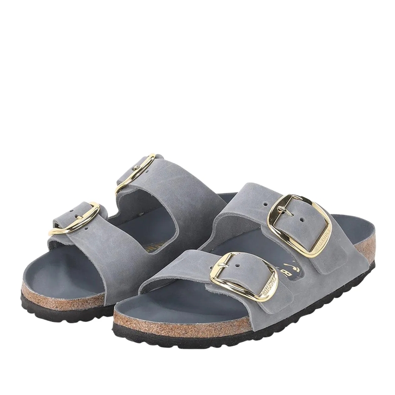 Birkenstock Schnürschuhe Sandalen Arizona aus Leder grau