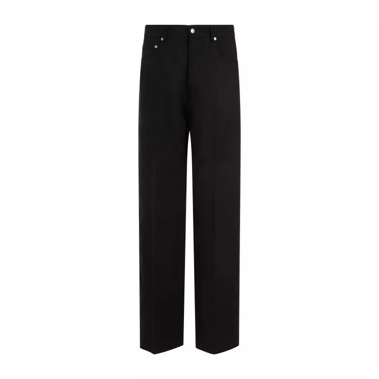 Rick Owens - Geth Black Silk Wool Jeans - Größe 32 - black