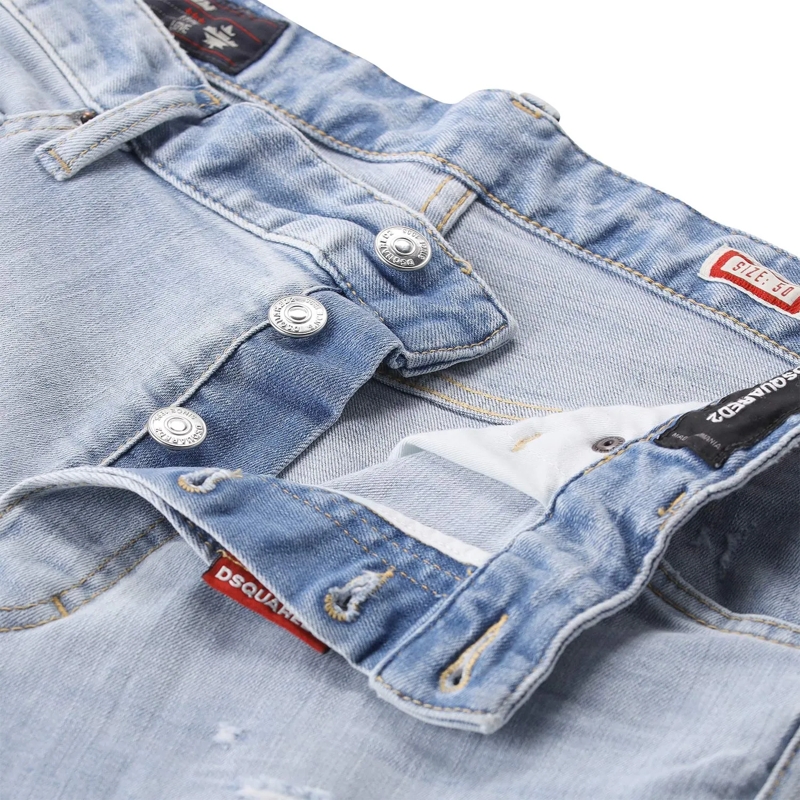Dsquared2 Jeans Straight-Fit Jeans Teddy blau(Image 3)