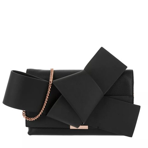 Ted Baker Asterr Giant Knot Bow Clutch Bag Black Clutch