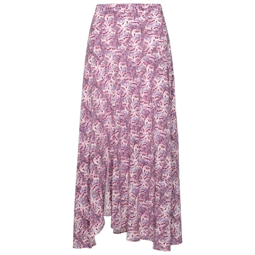 Isabel Marant Sakura' Mallow Silk Blend Skirt Pink 