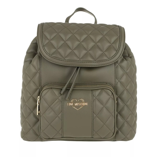 Love Moschino Quilted Nappa Backpack Verde Sac à dos