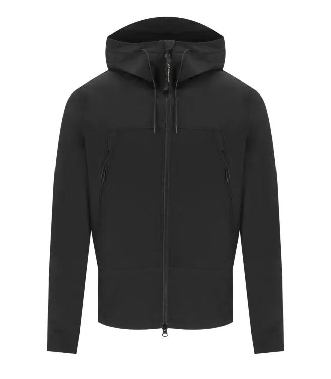 CP Company C.P. Shell-R Goggle Black Hooded Jacket Black