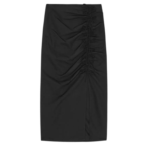 GANNI Midi Skirt 099 black 