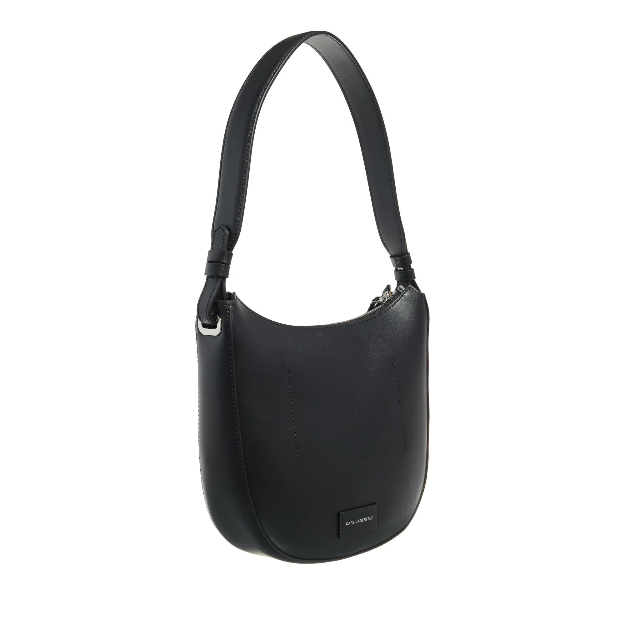 Karl Lagerfeld Hobo bags K Circle Moon Shb Perforated in zwart