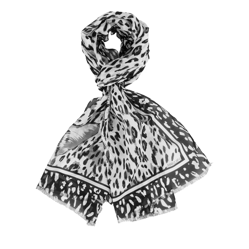 Marc Cain Halsdoek Schal white and black