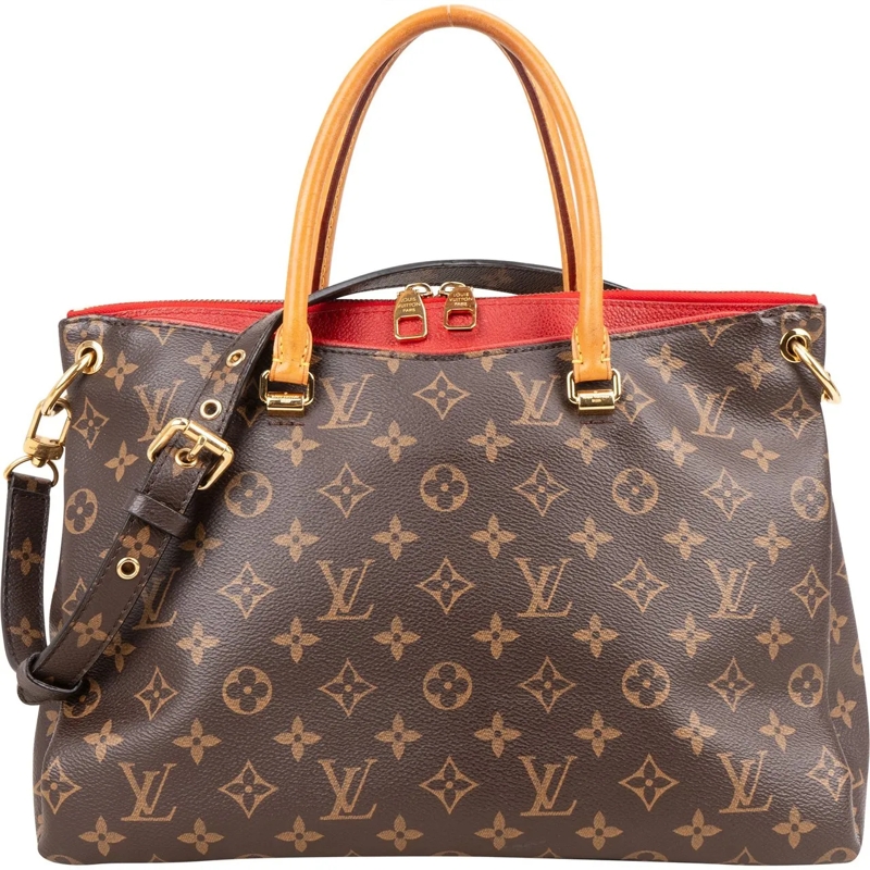 Louis Vuitton Tote Louis Vuitton Monogram Canvas Pallas MM Handbag braun